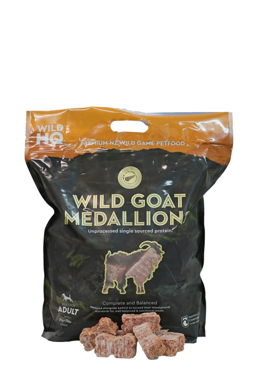 Dog Food - 5Kg Wild Goat Medallions Bundle. Shipping included.