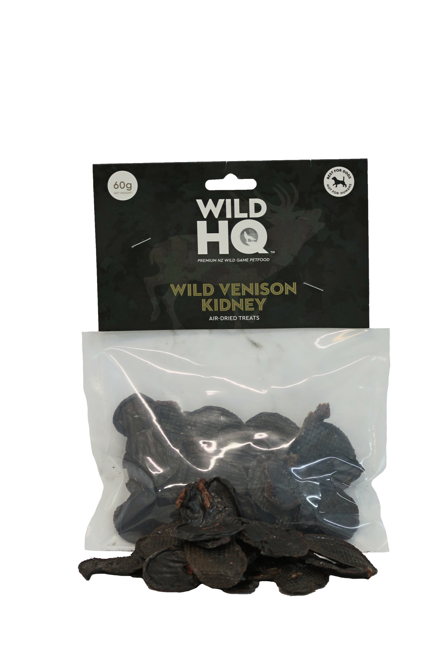 Dog Treat - Air-Dried Wild Venison Kidney Slices - 60g