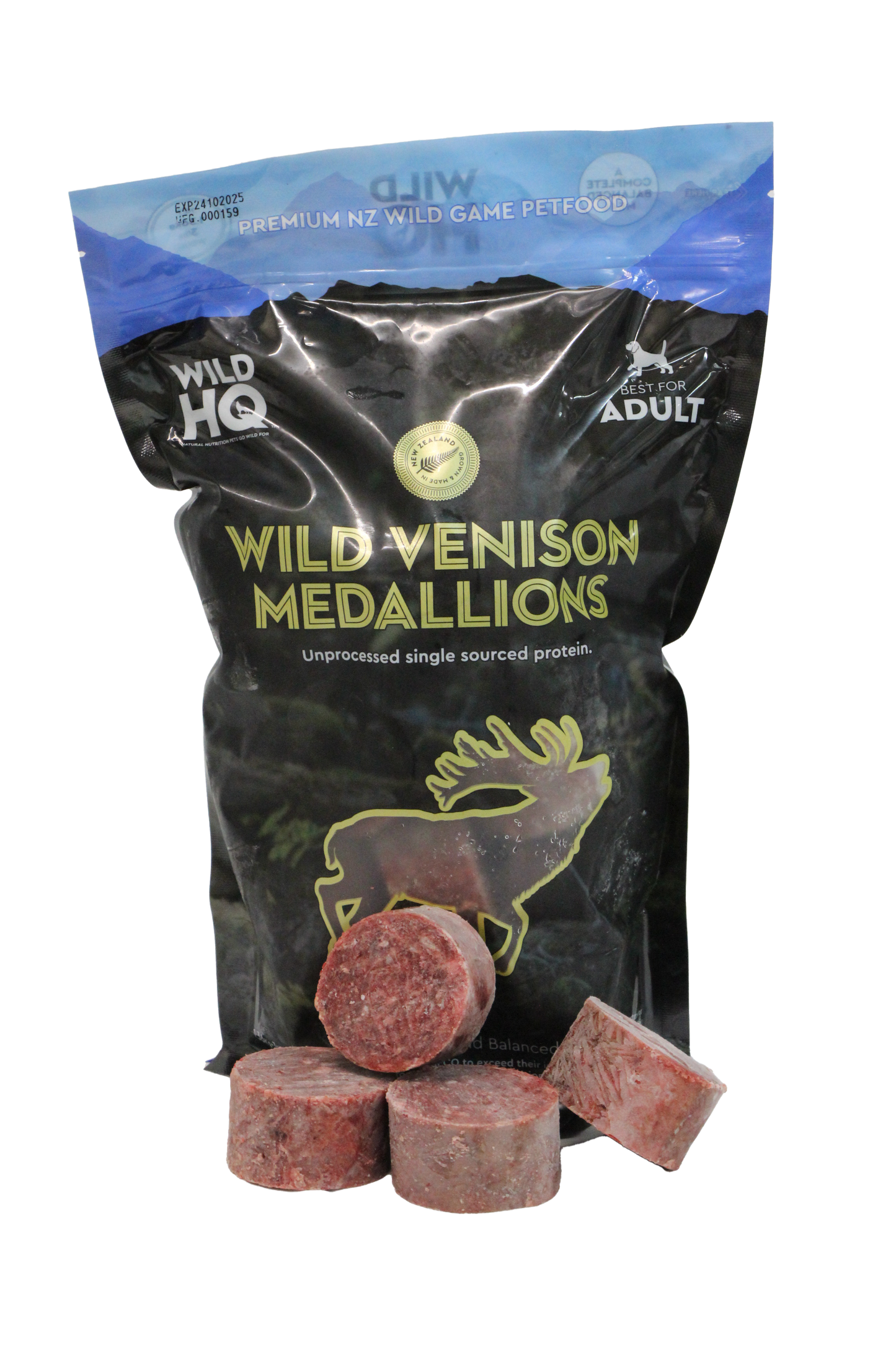 Dogfood - Wild Venison Medallions - 1.36Kg
