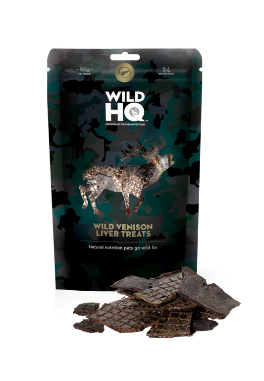 Dog Treat - Air-Dried Wild Venison Liver - 80g