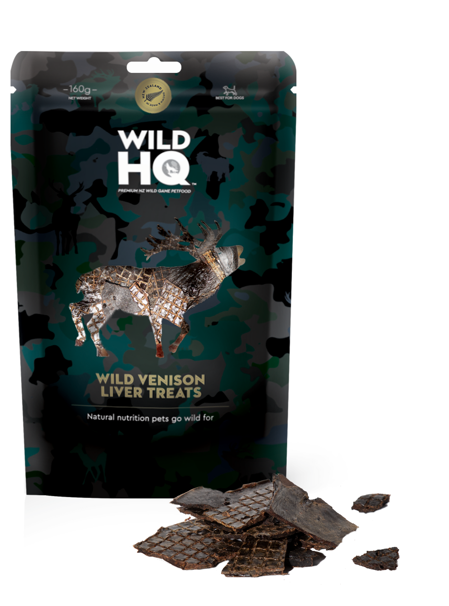 Dog Treat - Air-Dried Wild Venison Liver - 160g